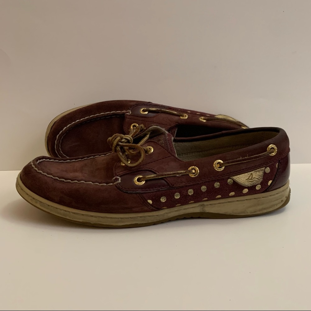 Sperry Purple and Brown Top-Sider Boat Shoes